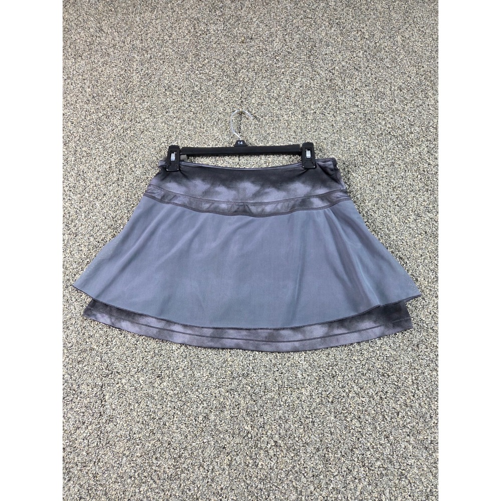 Kyodan Skort Womens Medium Grey Excellent Tie Dye‎ Mesh Athletic Tennis Golf